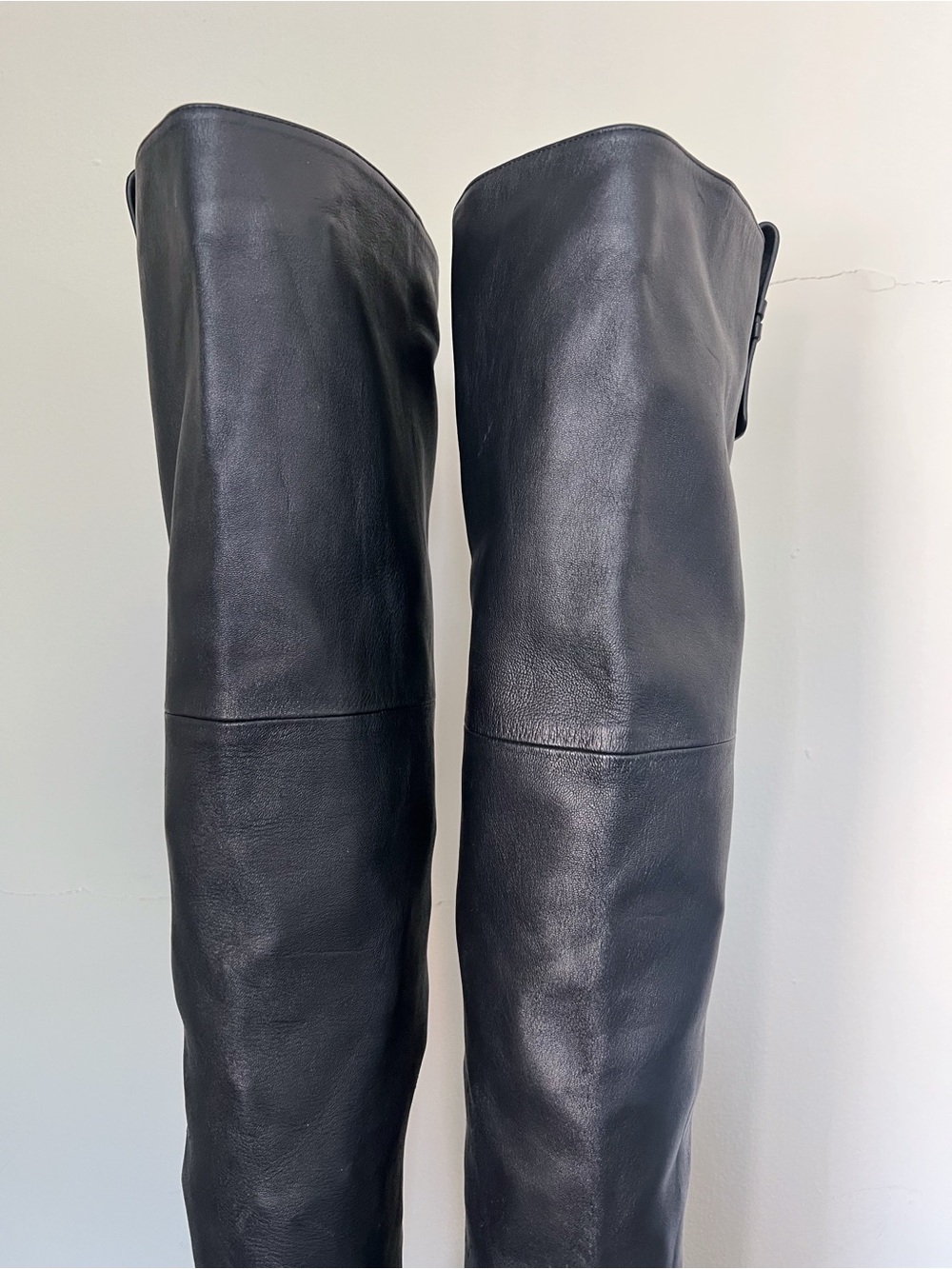 FRAME • Le Mulholland Over The Knee Boot black nappa leather OTK high heel tall - Picture 6 of 16
